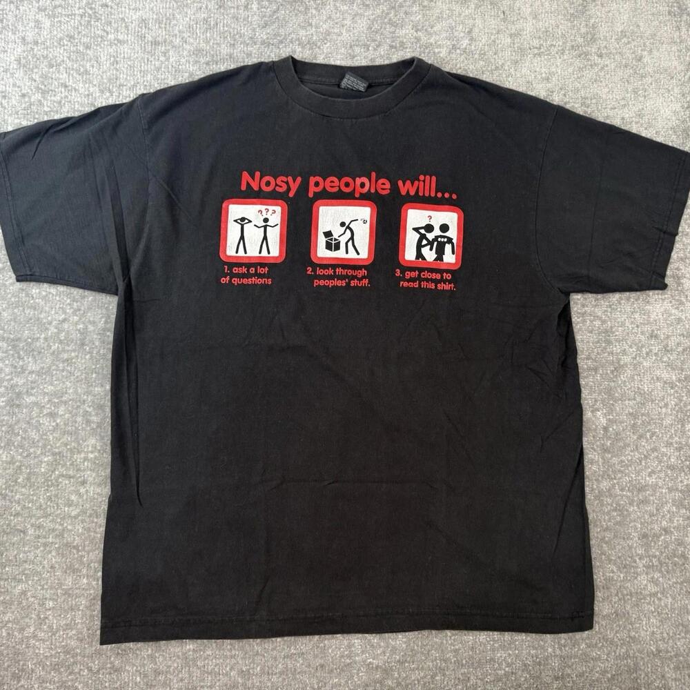 Vintage 90s Statement Comedy Funny T-Shirt Large XL